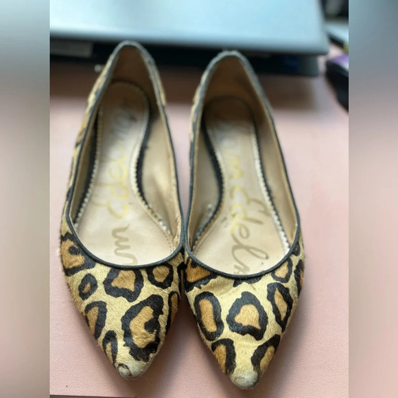 Sam Edelman Rae Leopard Print Point Flat size 9.5 - Picture 4 of 15